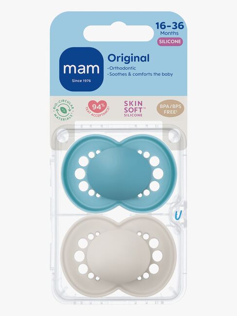 MAM Orginal Schnuller 2er-Pack 16-36m, Neutral