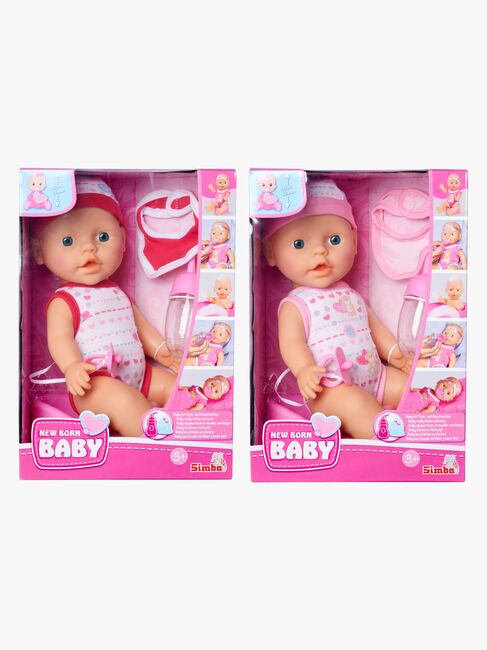 New Born Baby Puppe Trinken+Nässen 30 cm Gemischte Auswahl