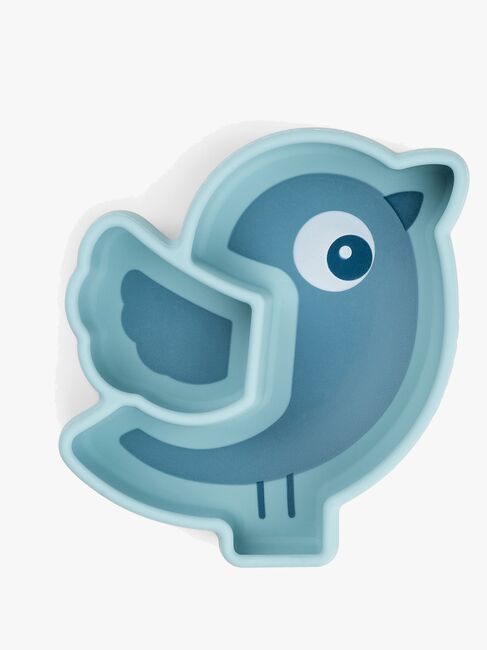 Done By Deer Stick & Stay Silikonteller Birdee, Blue