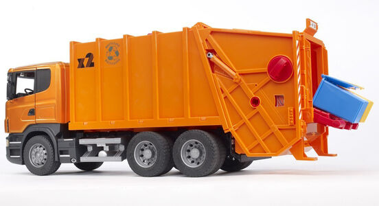 Bruder Scania R-Series Müll-LKW Orange 03560