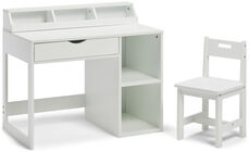 Alice & Fox Schreibtisch mit Aufbewahrung, Weiß