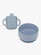 Mumin Geschirr-Set Silikon, Sky Blue