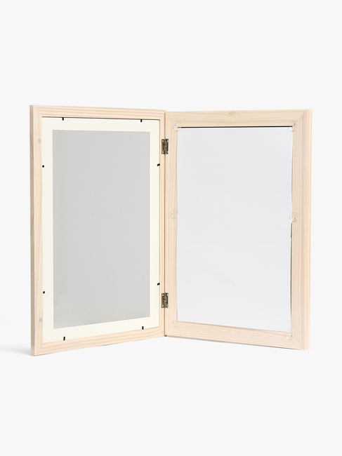 Minitude OLIVER Klapp-Rahmen A3, 100 Blatt, White Wash