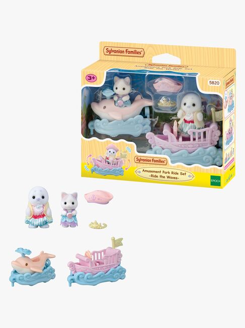 Sylvanian Families Spielset Freizeitpark Boot & Wagen