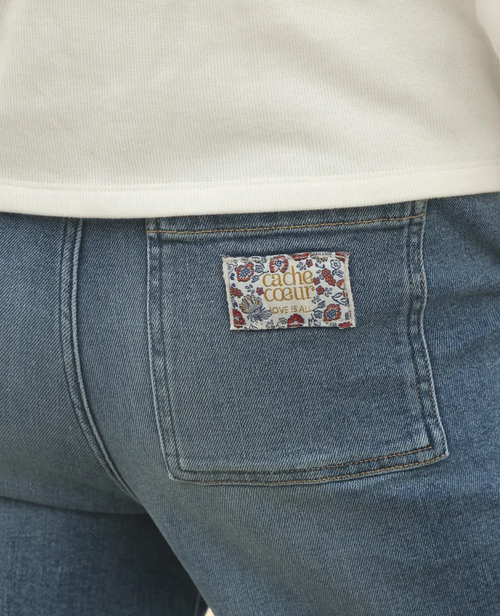 Cache Coeur KELLY Umstandsjeans, Mid Blue