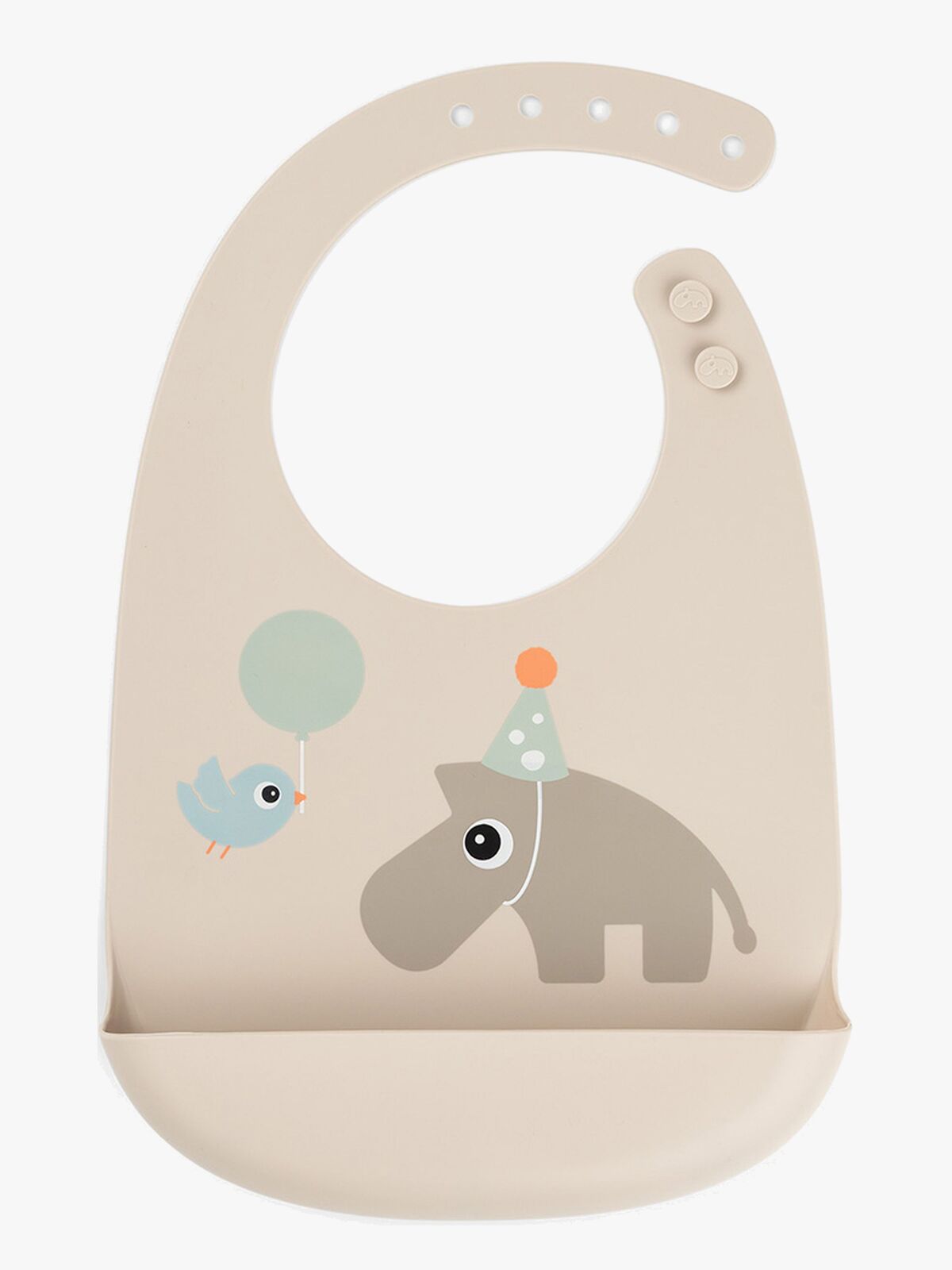 Done By Deer Celebration Silikon Lätzchen, Sand