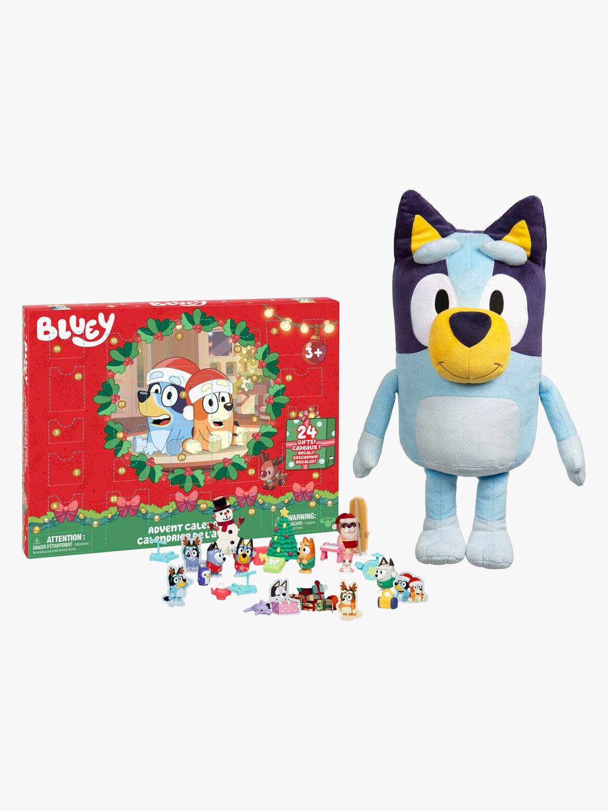 Bluey Adventskalender & Kuscheltier Jumbo