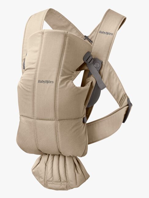 Babybjörn Mini Babytrage Gewebt, Beige