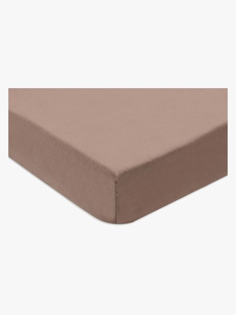 Jollein Spannbettlaken 60x120 2er-Pack, Milky Coffee/Ivory