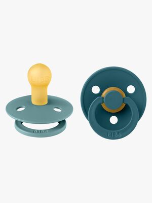 BIBS Colour Schnuller 2er-Pack Latex Größe 1 Rund, Island Sea/Forest Lake