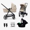 Kinderkraft 3-i-1 NEWLY Kombikinderwagen Travelsystem, Sand Beige
