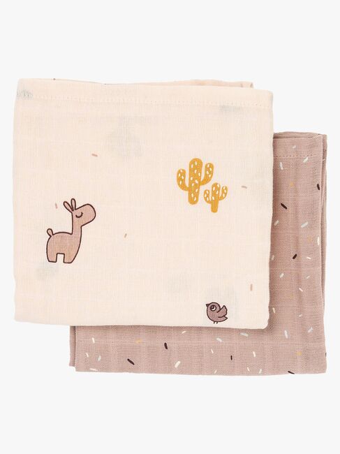 Done By Deer Lalee Musselintuch 2er-Pack, Powder