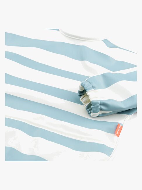 Done By Deer Langärmliges Lätzchen, Stripes Blue