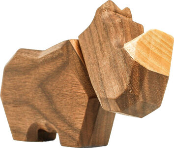FableWood Kleines Nashorn Magnetisches Holzspielzeug