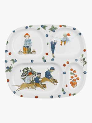 Elsa Beskow Hänschen Im Blaubeerenwald Teller mit Fach