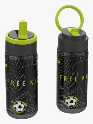 LunchBuddies Football Wasserflasche 500 ml, Black
