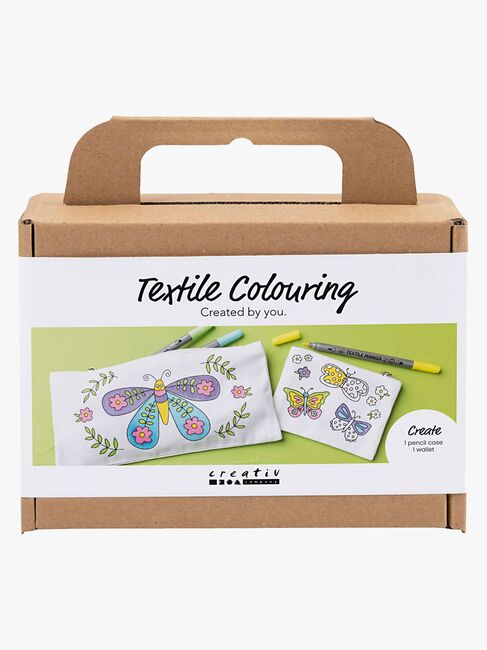 Creativ Company Mini Kreativset Textilmalen Schmetterlinge