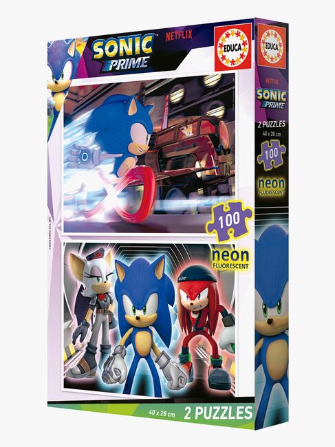 Educa Sonic Prime Puzzles Neon 2x100 Teile