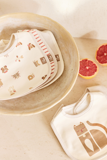 Jollein Bandana Halstuch Wasserdicht 5er-Pack, Animal Friends