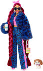 Barbie Extra Puppe Blue Leopard Tracksuit