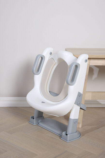 Beemoo CARE Assist Toilettensitz  mit Leiter, Grey/White