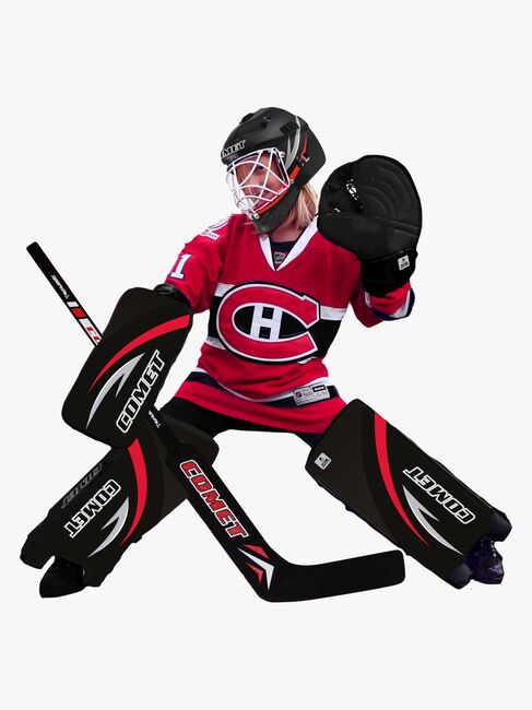 SportMe Comet Street Hockey Torwart-Set, Schwarz