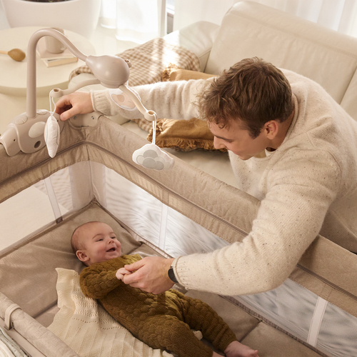 Kinderkraft LEODY UP Reisebett, Beige