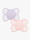 MAM Perfect Schnuller Silikon 2er-Pack 0-6m, Rosa