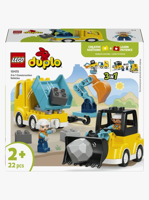 LEGO DUPLO Town 10475 Baufahrzeuge – 3-in-1-Set