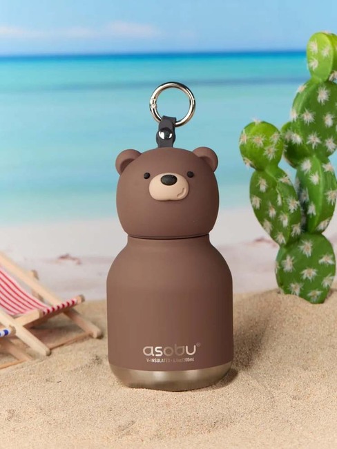 Asobu Bestie Mini Trinkflasche Bär, Braun IBV44-BROWNBEAR-4840_4a.jpg