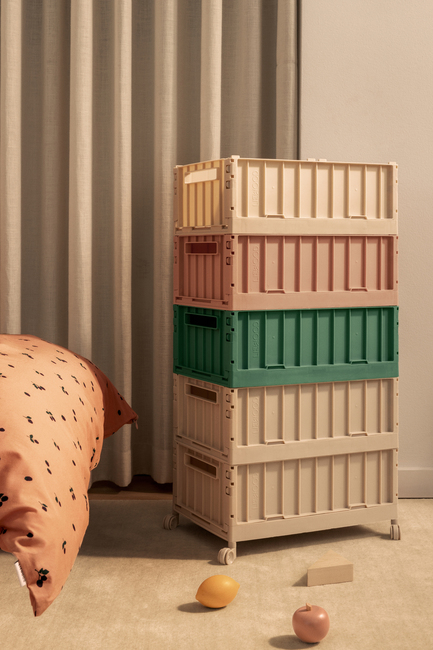 LIEWOOD Weston Aufbewahrungsbox mit Rädern L, Sandy