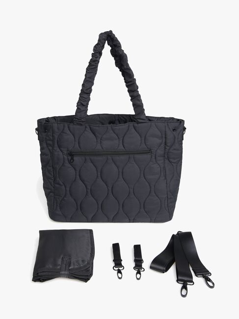 Petite Chérie Chloé Quilted Wickeltasche, Black