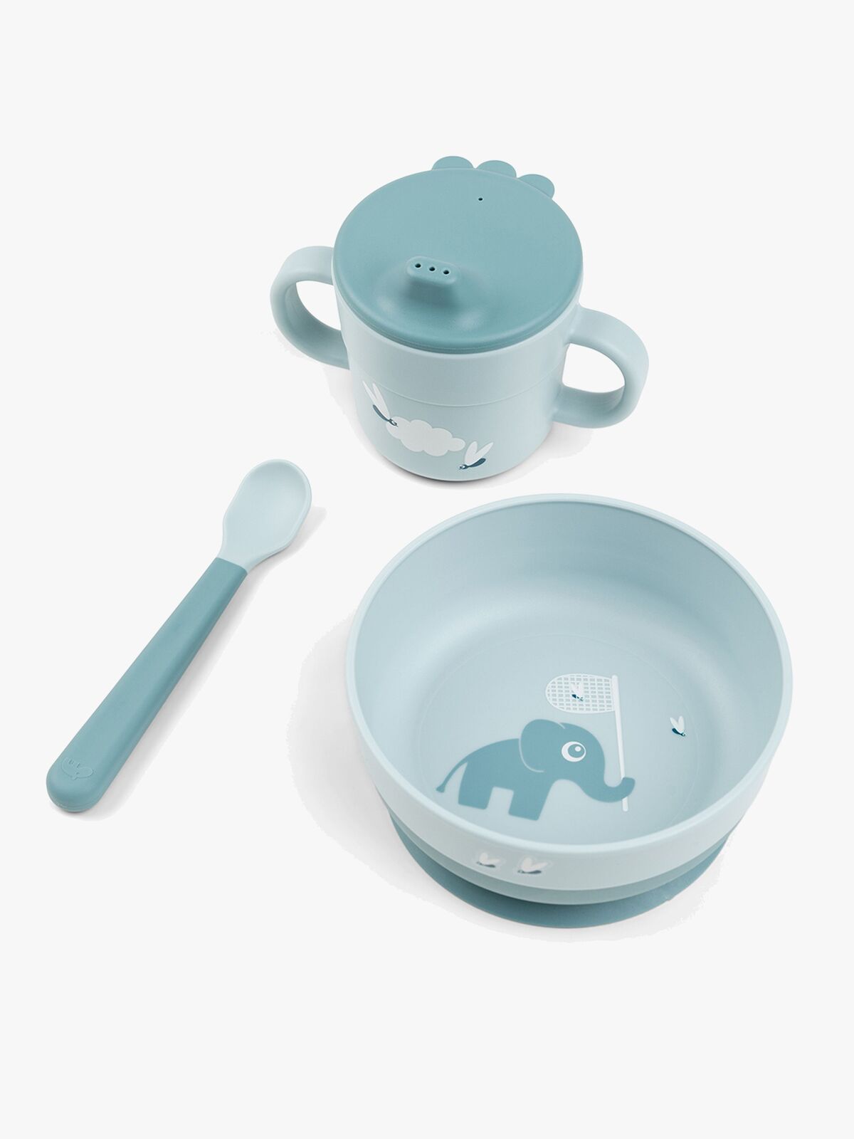 Done By Deer Foodie Geschirr-Set Elphee, Blue