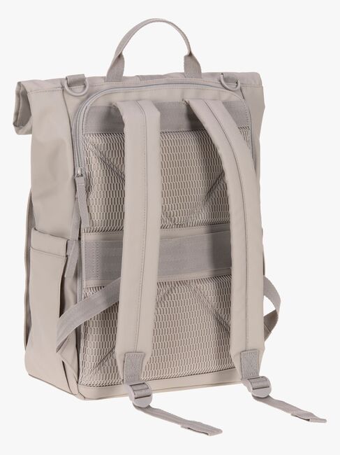 Lässig Rolltop Wickeltasche Rucksack, Taupe