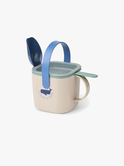LIEWOOD Roald Sandspielzeug-Set Shark/Dove Blue