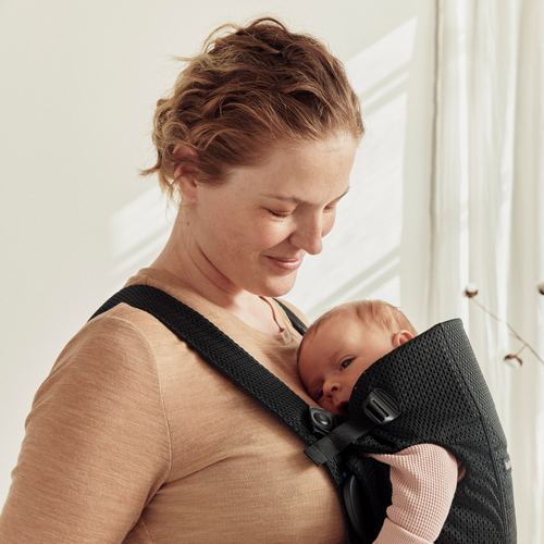 BabyBjörn Mini Babytrage 3D Mesh, Schwarz