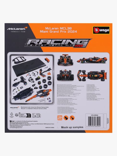 Bburago F1 Mclaren MCL38 Modellset Norris #4 1:24