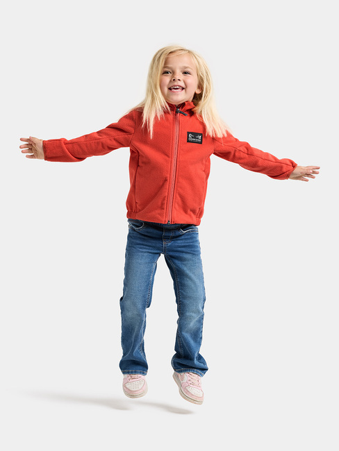 Didriksons Muskot Winddichte Fleecejacke, Paprika