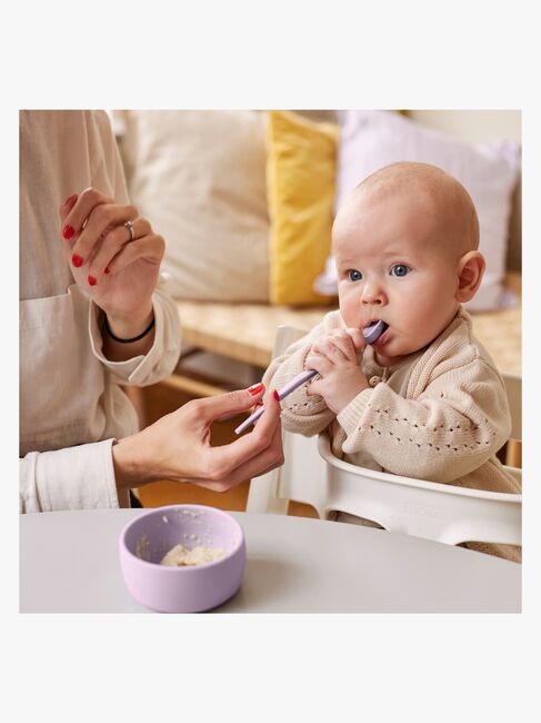 Everyday Baby Löffel Silikon 2er-Pack, Lavendelfarben