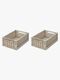 LIEWOOD Weston Aufbewahrungsboxen 2er-Pack Medium, Sandy