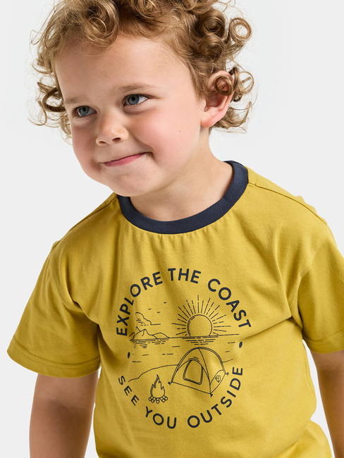 Didriksons Mynta T-Shirt, Yellow Pollen
