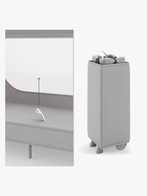 Kinderkraft LEODY UP Reisebett, Grey