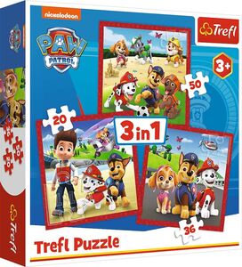 Trefl Paw Patrol Puzzles 3-in-1