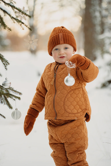 BabyMocs Gestrickte Fäustlinge, Rust