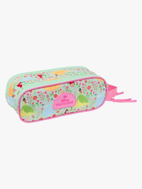 Disney Princess Doppel-Federmäppchen Bloom, Türkis/Rosa