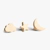 Alice & Fox SAGE Wandhaken Mond und Stern, Wood