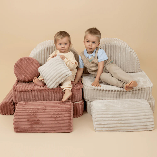 MeowBaby Churros Max Sofa, Ruby Chocolate Pink