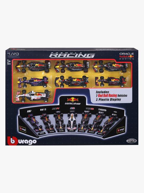 Bburago F1 Red Bull Deluxe Geschenkset mit Autos & Display 1:43