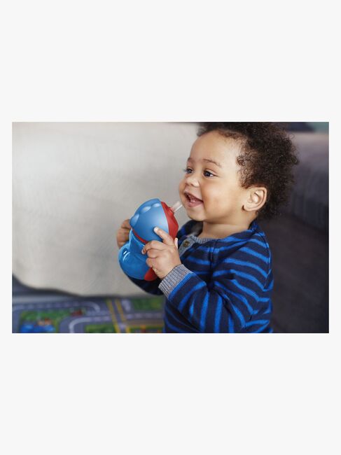 Philips Avent Becher mit Strohhalm und Griff 200ml, Blau/Rot