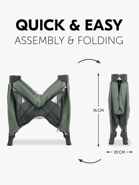 Hauck Sleep N Play SQ Set Reisebett, Dark Green